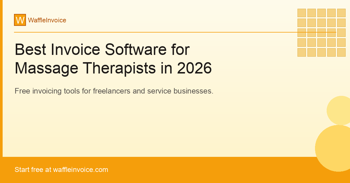 Best Invoice Software for Massage Therapists in 2026