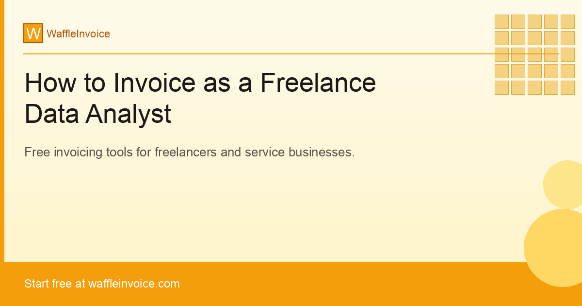 How to Invoice as a Freelance Data Analyst