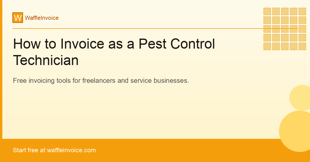 How to Invoice as a Pest Control Technician