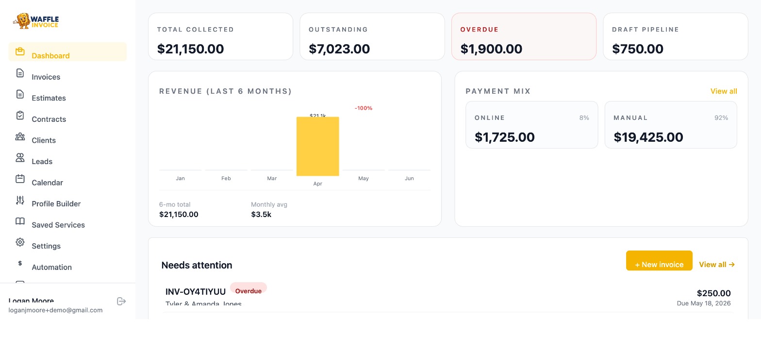VenueBill billing dashboard